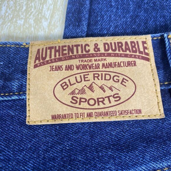 Blue Ridge Sports Workwear Denim Jeans Men's Size 34 x 32 Dark Wash - Picture 6 of 7